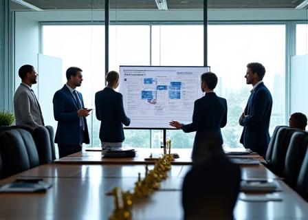 Consultor senior analizando planes estratégicos